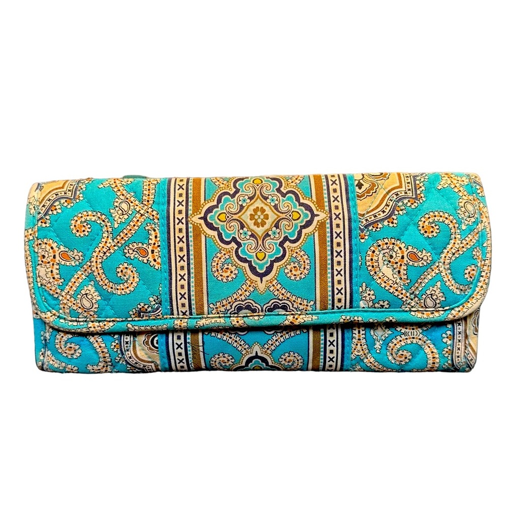 Vera Bradley Totally Turquoise Sleek Wallet